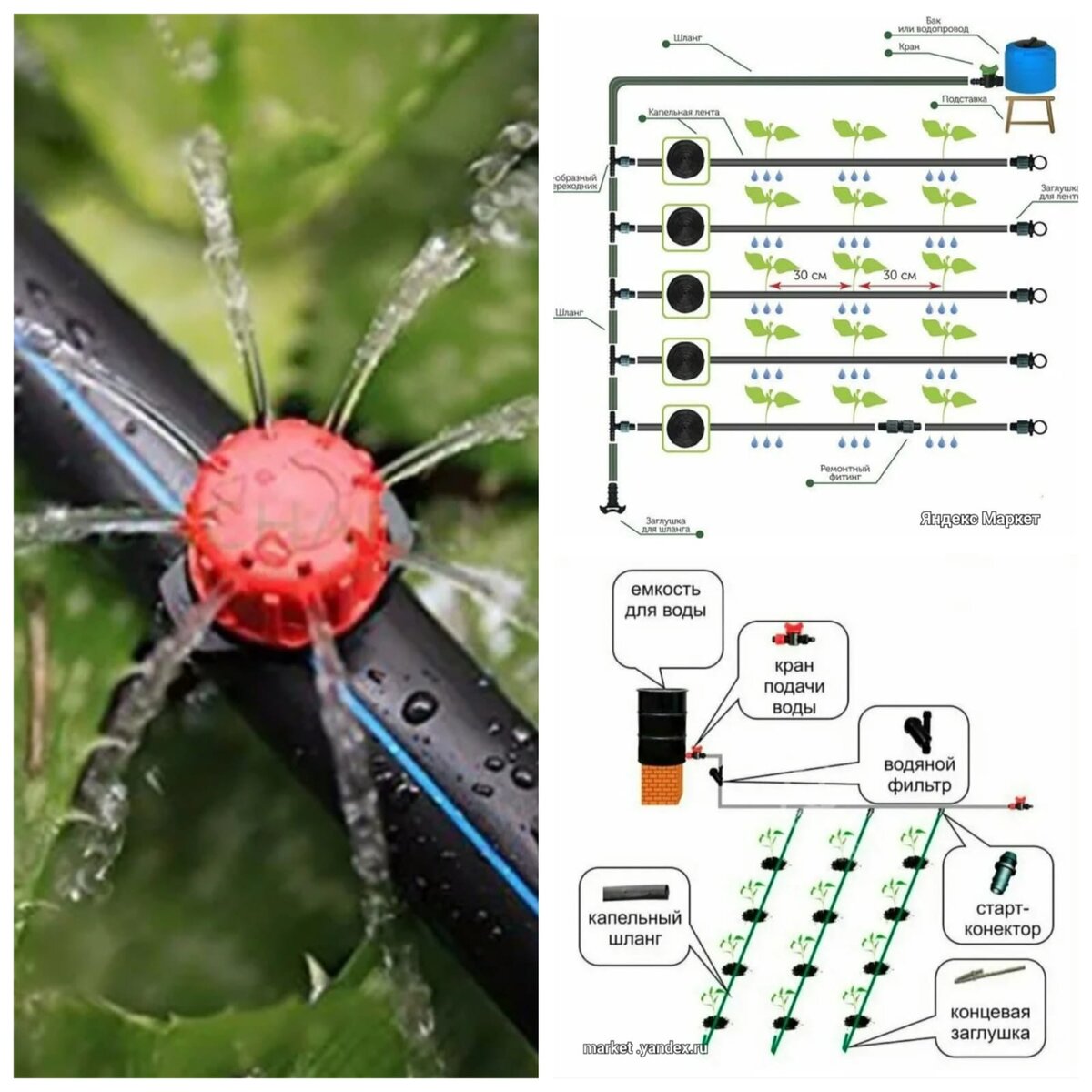 Комплекты капельного полива
