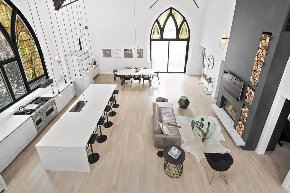 Бывшая церковь в Чикаго. Фото: Linc Thelen Design 