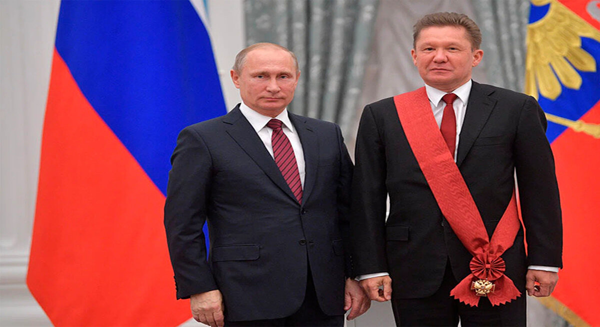 Путин и герой труда Миллер