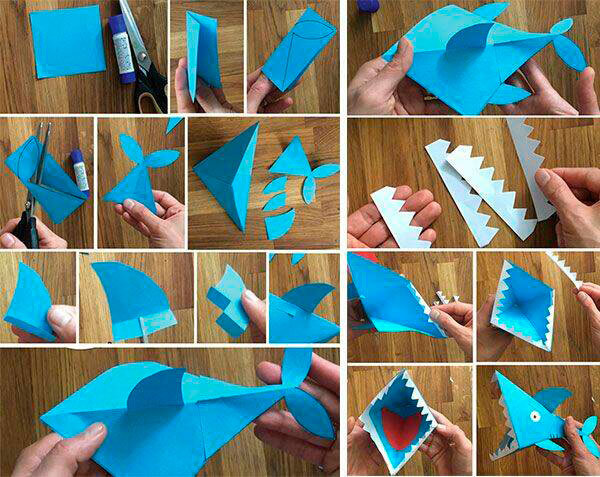 Животные оригами: жираф из бумаги