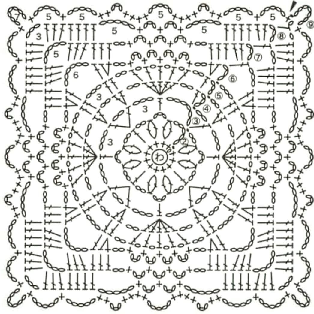 Квадрат крючком схема. Схема квадрата Викторианская решетка. Вязаные ажурные квадраты крючком схемы. Схема мотива Викторианская решетка. Вязание ажурных квадратов крючком схемы.