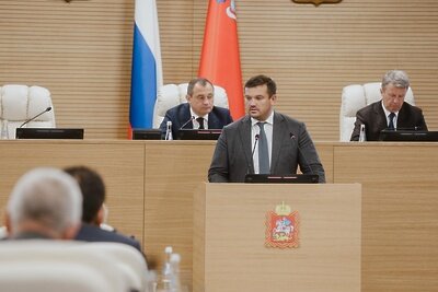    Министр строительного комплекса Подмосковья Владимир Локтев © Пресс-служба Министерства строительного комплекса Московской области