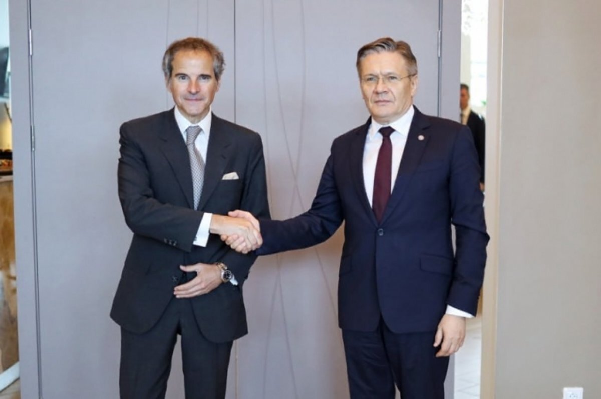    Глава «Росатома» Лихачев встретился с директором МАГАТЭ Гросси