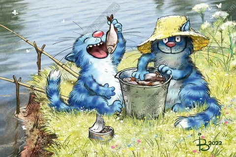 синие коты Рины Зенюк