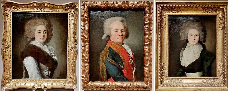 Граф Ф.Ф. Буксгевден, его жена Наталья Александровна и дочь(?)