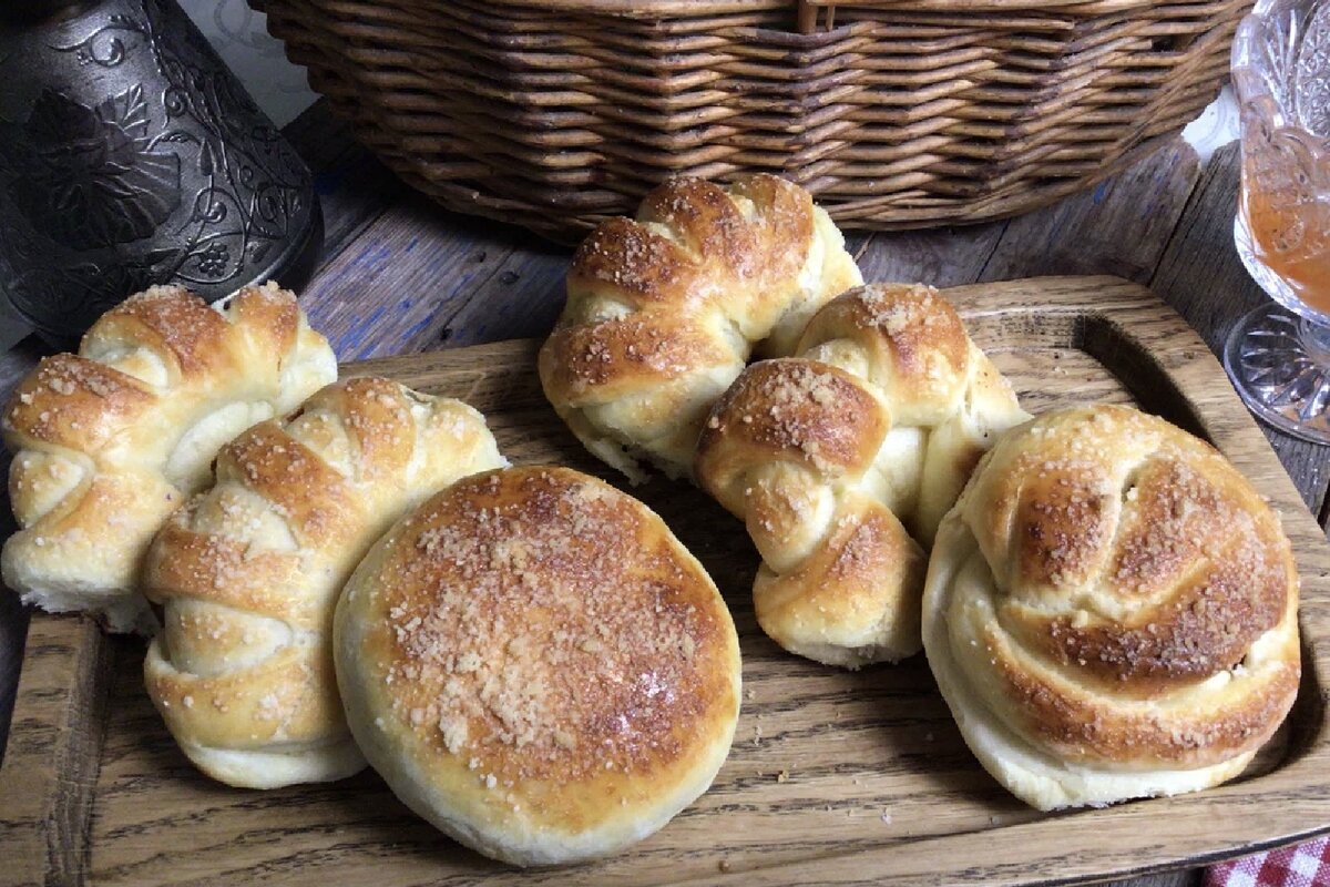 Очень вкусные булочки из сдобного дрожжевого теста с разной начинкой |  Елена Белодед | Дзен