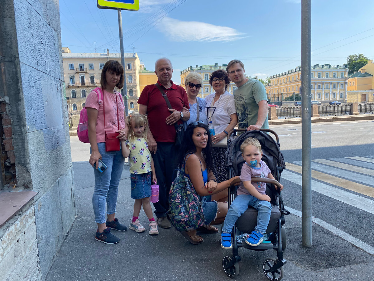 Вот таким составом мы были в Петербурге