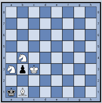 Белые начинают и ставят мат в 2 хода.