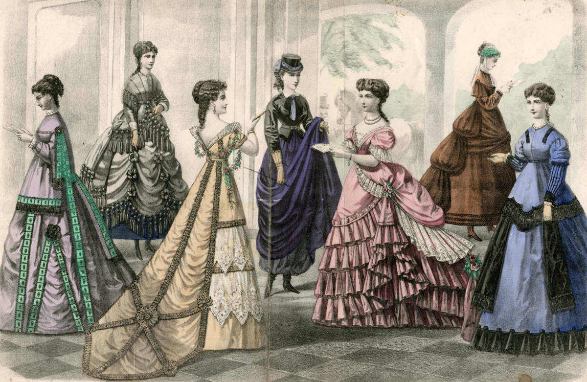 Модная гравюра, 1868. (с) Из коллекции Метрополитен-музея
