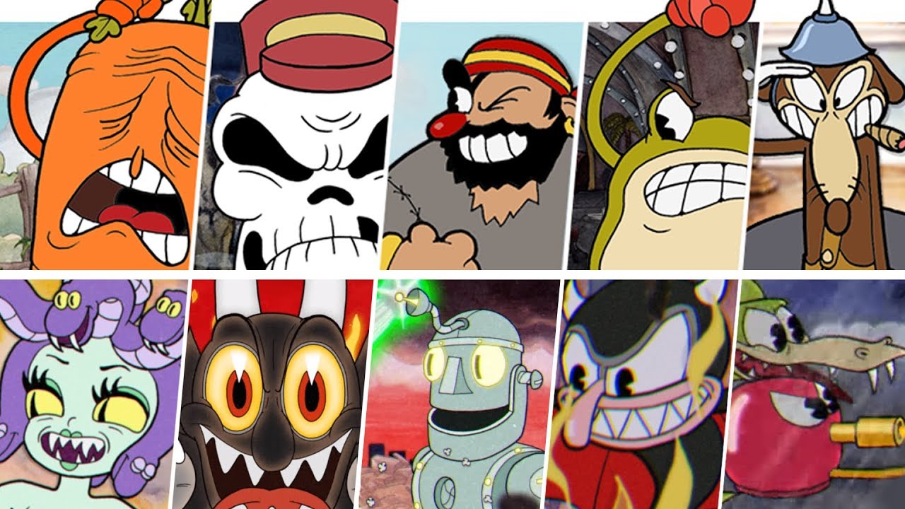 ПОЛНОЕ ПРОХОЖДЕНИЕ CUPHEAD 100% ВСЕ БОССЫ ДРАКОН МЕДУЗА РОБОТ САТАНА КУБИК  ФИНАЛЬНАЯ КОНЦОВКА ИГРЫ