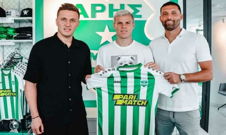    Кевин Кураньи (справа) стал агентом, но в «Братском кубке» опять сыграет за «Динамо». Фото: Соцсети «Ариса»