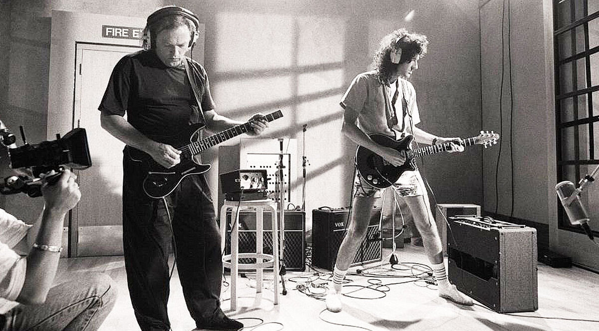 Дэвид Гилмор и Брайан Мэй. Фото взято из открытого доступа в Интернете