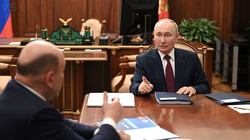 Михаил Мишустин и Владимир Путин. Фото: 24newnews.ru