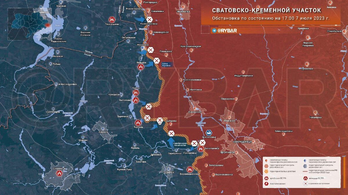 Карта положения российских войск на украине сегодня