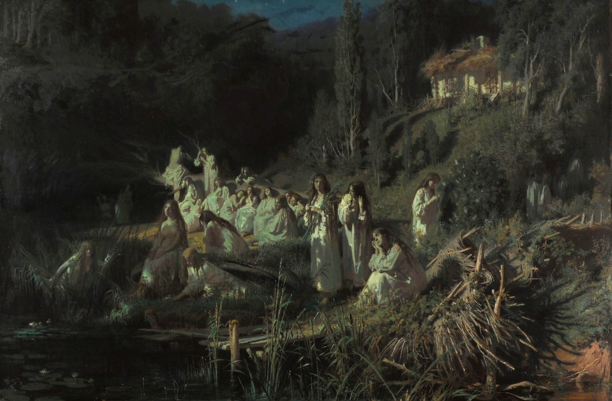 Крамской И.Н., «Русалки», 1871, холст, масло, 88 × 132 см, Государственная Третьяковская галерея, Москва