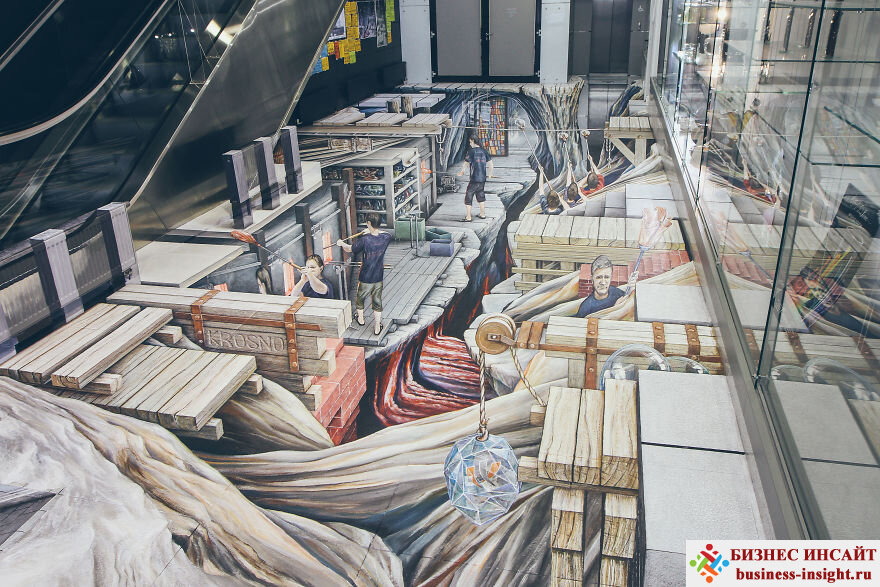 3D картины в торгово-развлекательных центрах