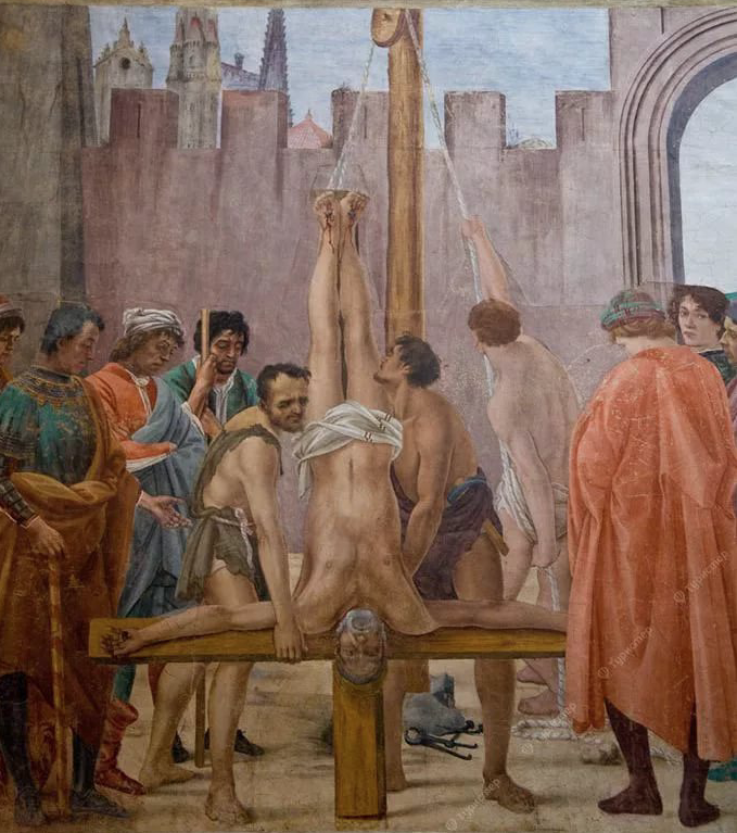 Филиппино Липпи. Распятие Святого Петра (фреска)