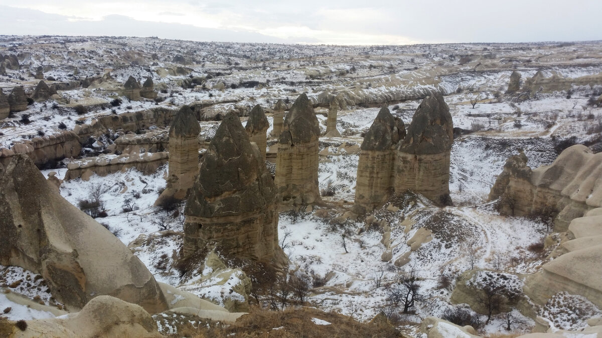 Каменные грибы Каппадокия Турция