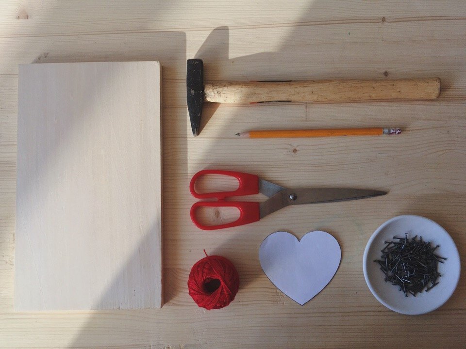 Изготовление панно «Сердце» в технике стринг-арт