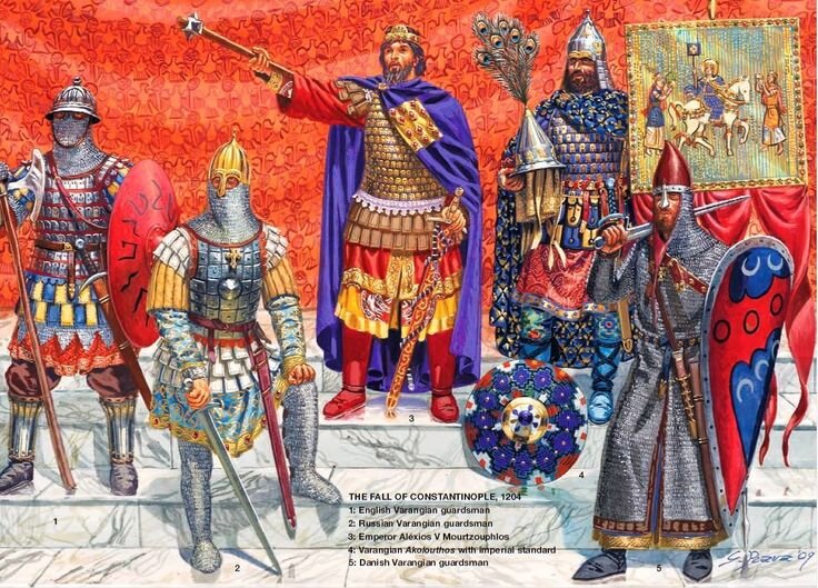 Варяжская гвардия византийского императора в начале XIII века