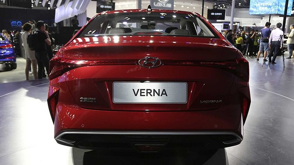 Задняя часть Hyundai Verna - аналог Hyundai Solaris 2020