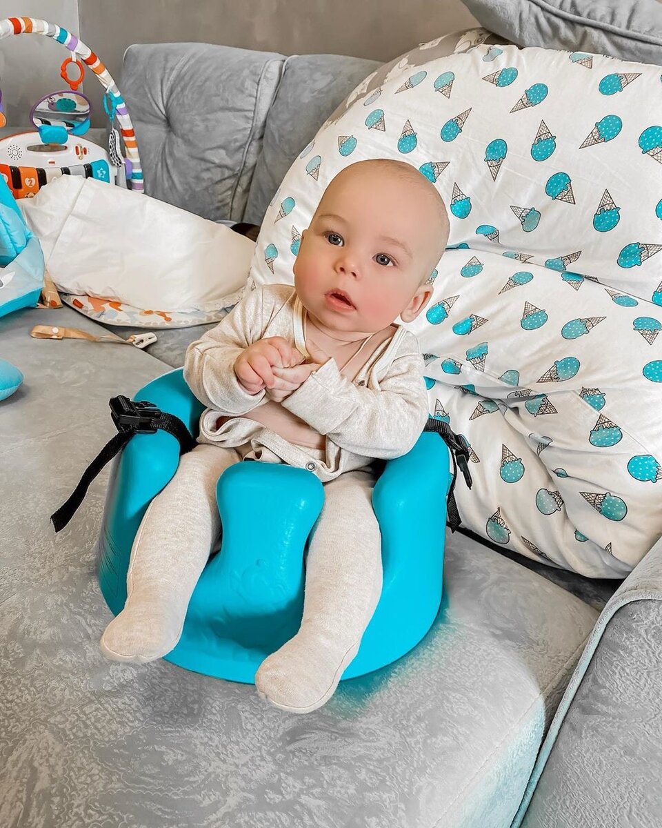 Катя Колисниченко усадила сына в специальное кресло
Фото: «Инстаграм»