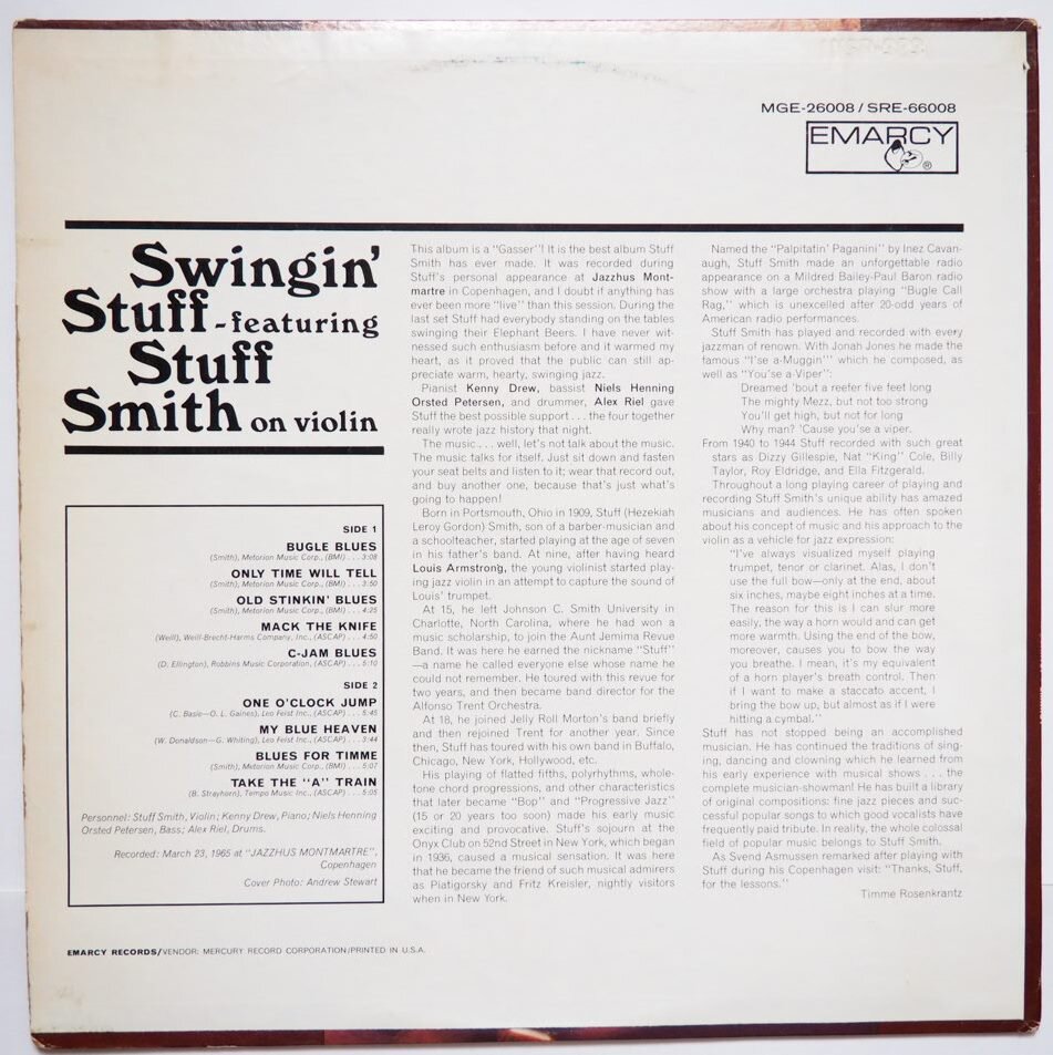 Stuff Smith - Swingin' Stuff (Emarcy 1965)