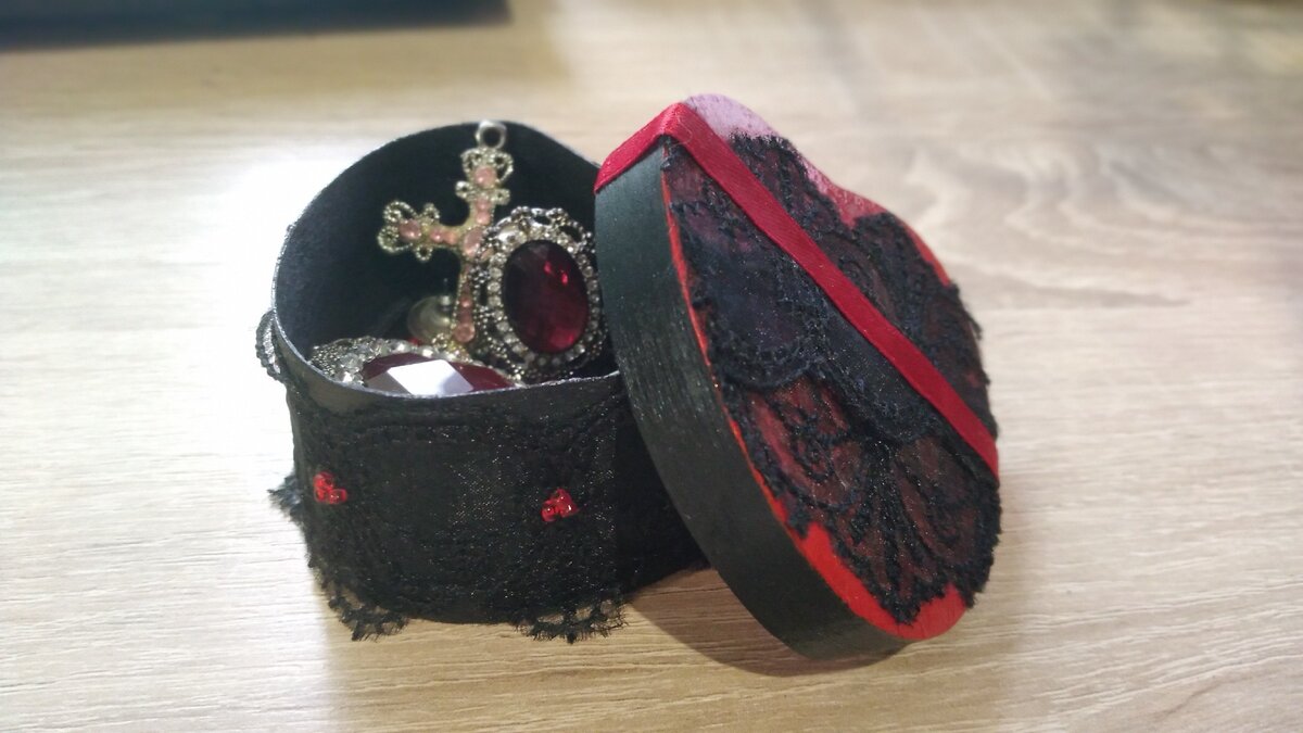 
Как сделать готическую шкатулку смотрите далее.