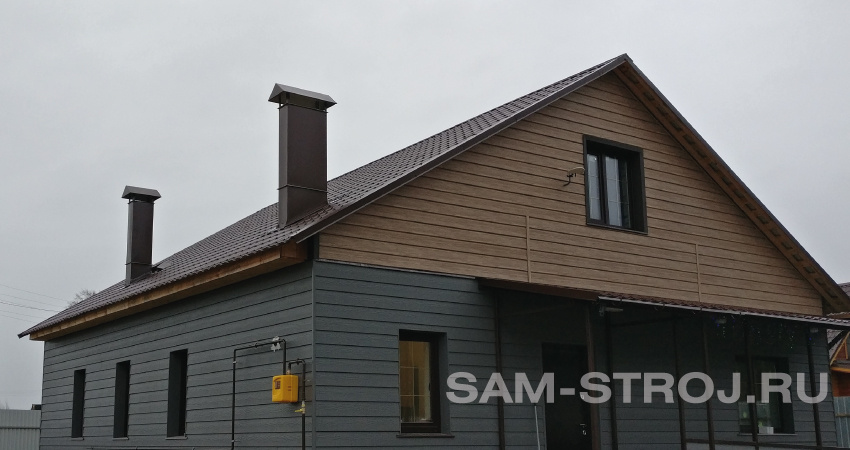 высота трубы по отношению к коньку