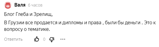 Комментарий очередного "эксперта" на дзене