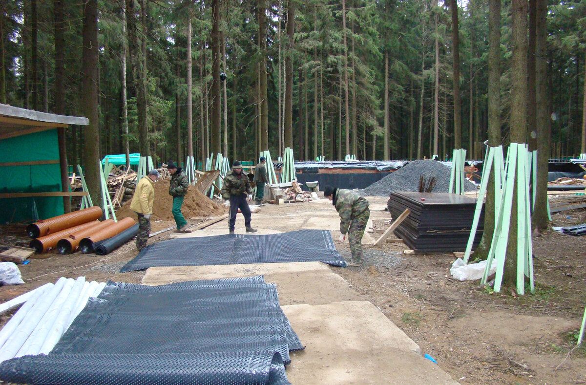 Готовим полотна к монтажу.