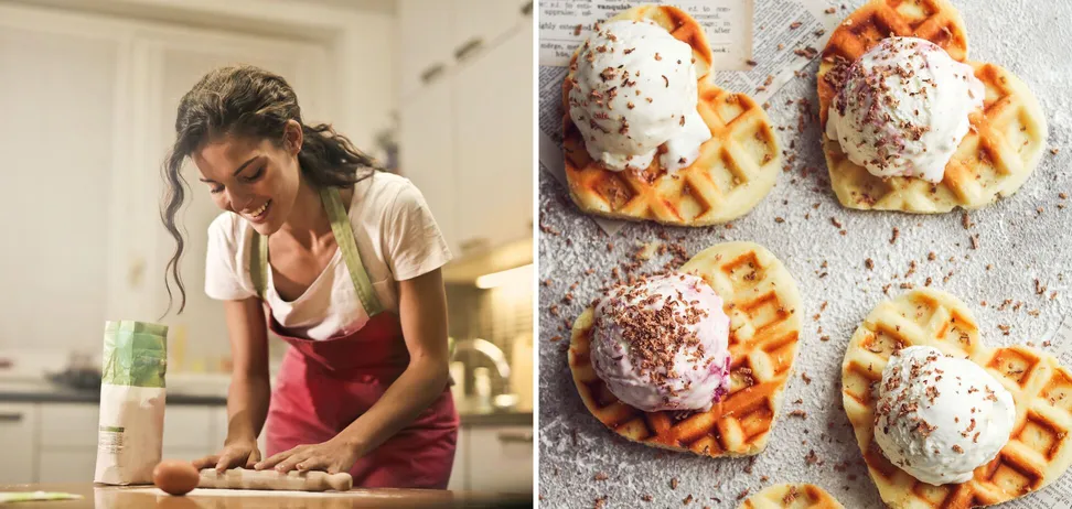 Вкусные домашние вафли 