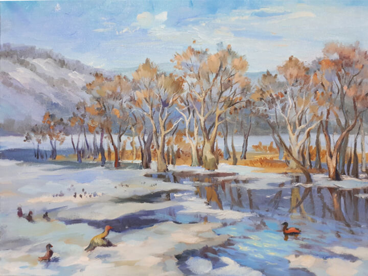 Приход весны. Художник Елена Малахова