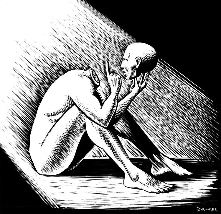 Стыд - одно из первых социальных чувств, появляется в контакте и предполагает наблюдателя. Кто-то на меня смотрит, меня видит, я оказываюсь замеченным. 