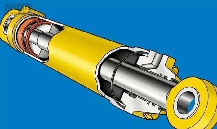 Рис. 1 Уплотнительные кольца в разрезе гидроцилиндра