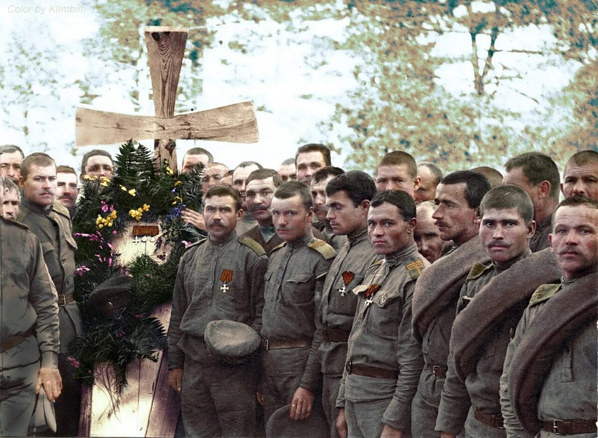 Похороны русского солдата, Первая мировая война. 1916 год.