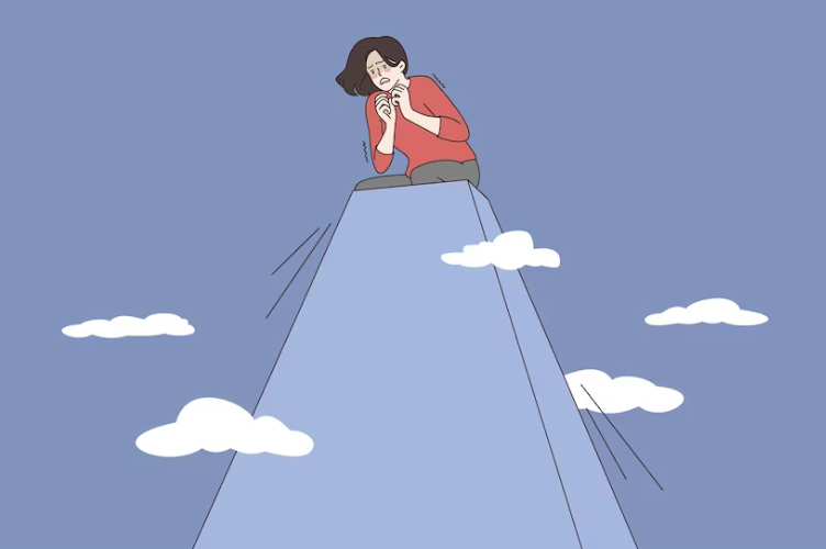 https://ru.freepik.com/premium-vector/acrophobia-and-fear-of-heights-concept-young-stressed-woman-cartoon-character-sitting-on-peak-of-hill-feeling-panic-of-height-vector-illustration_18839281.htm