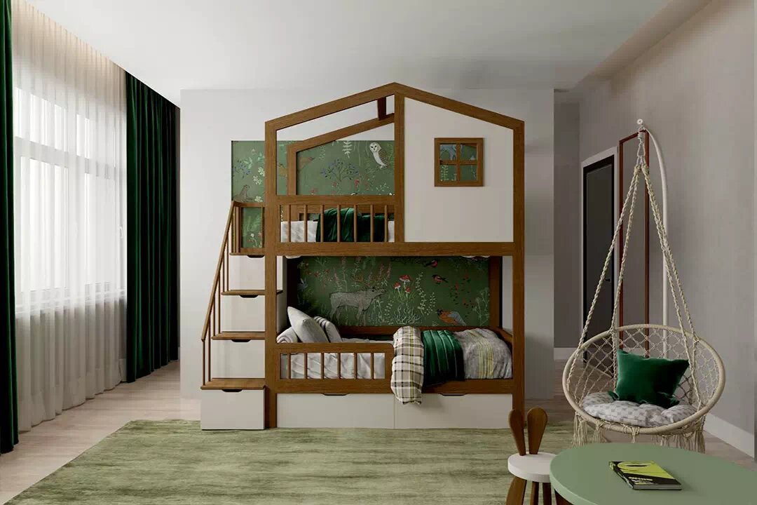 Уютная кроватка-домик