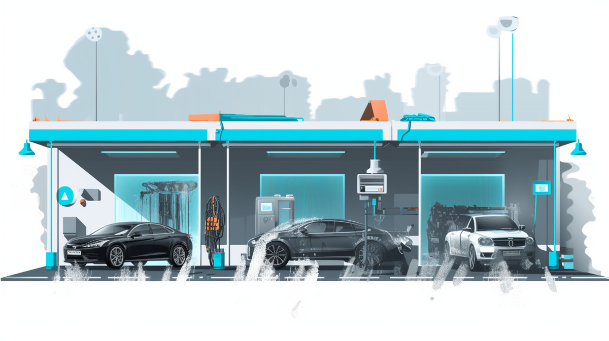 Автомойка от Midjourney