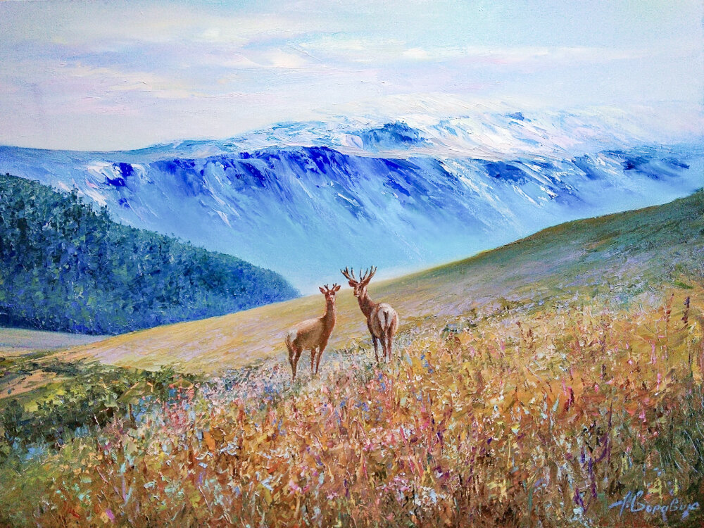 Художник Андрей Боровик "В страну оленью"