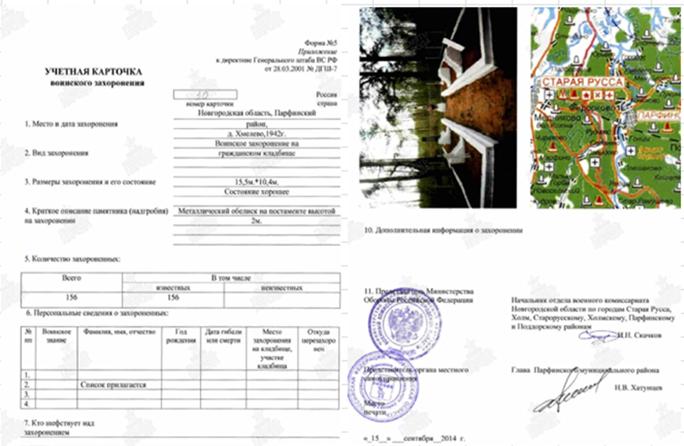 сайт Память народа паспорт захоронения 2014 годайт память народа 