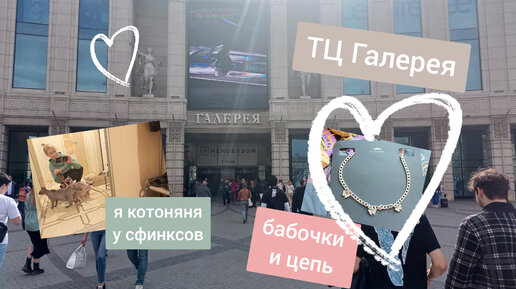 ТЦ Галерея, я котоняня у сфинксов, украшение к лету🦋 покупки🛍️