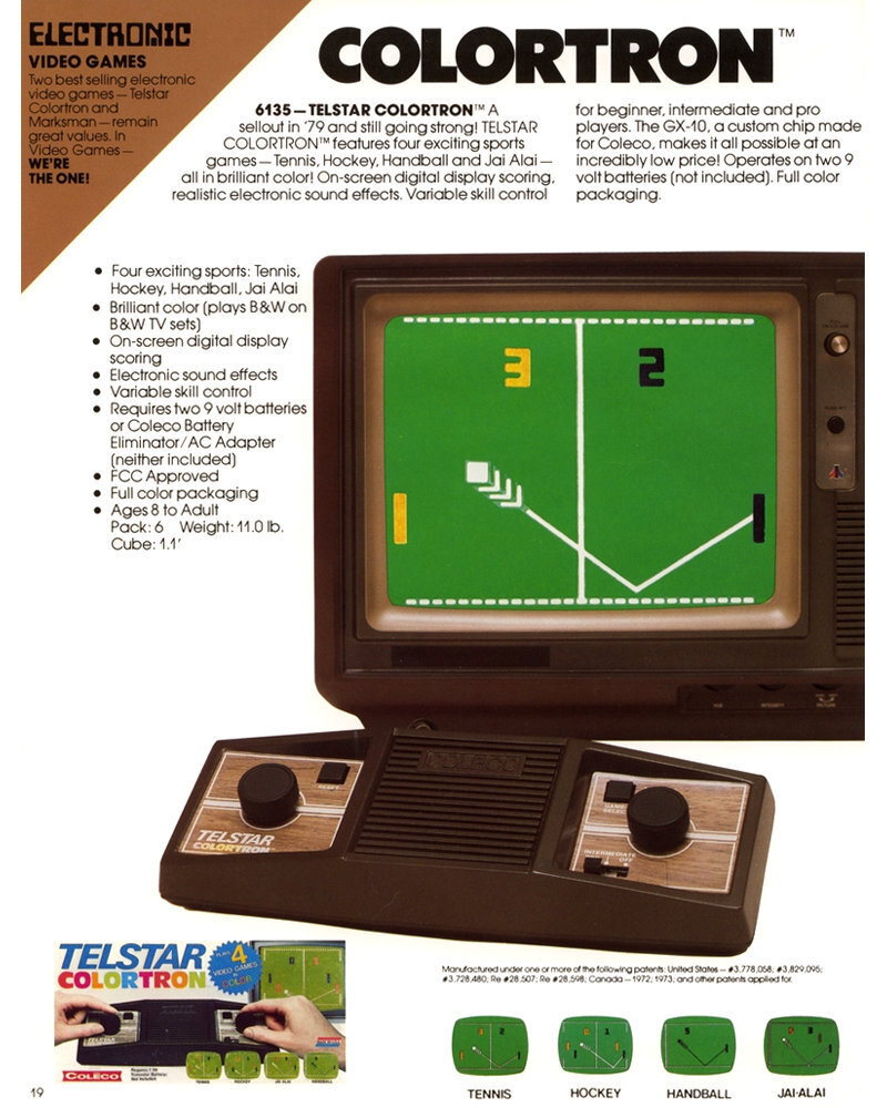 Coleco Telstar Colortron | Игровые консоли прошлого и не только | Дзен