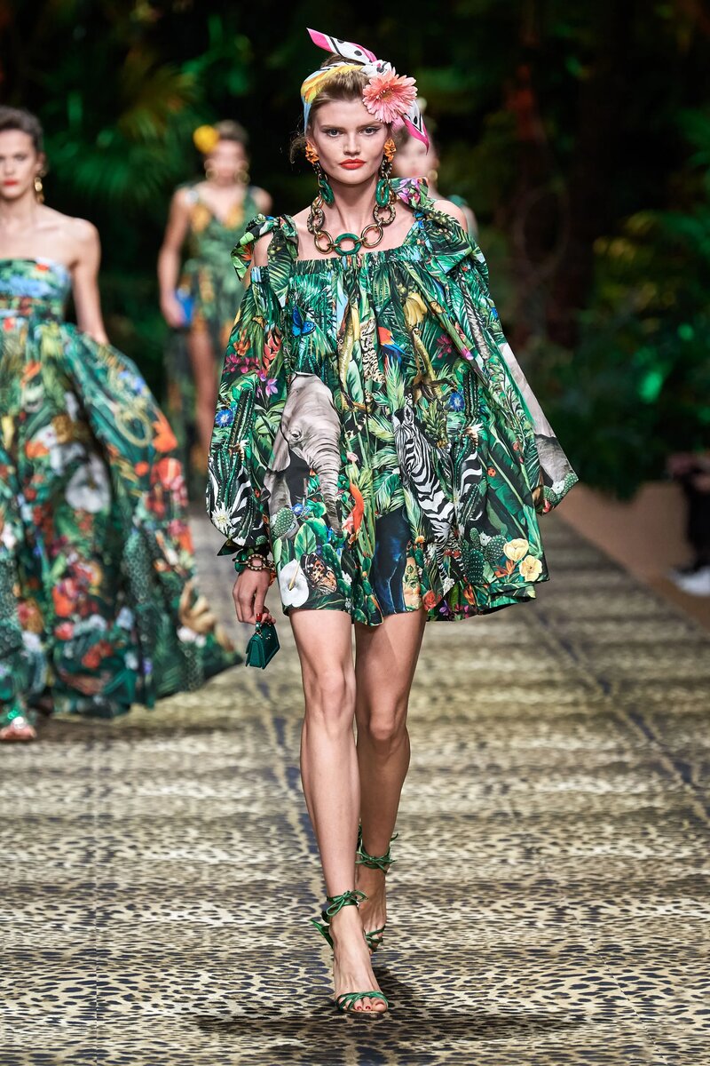 Завораживающая коллекция Dolce&Gabbana весна-лето 2020, посвященная джунглям.