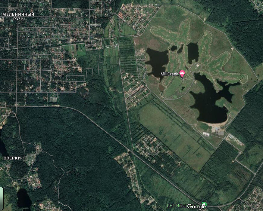 Раньше на месте этой "лунки" произрастал великолепный сосновый лес