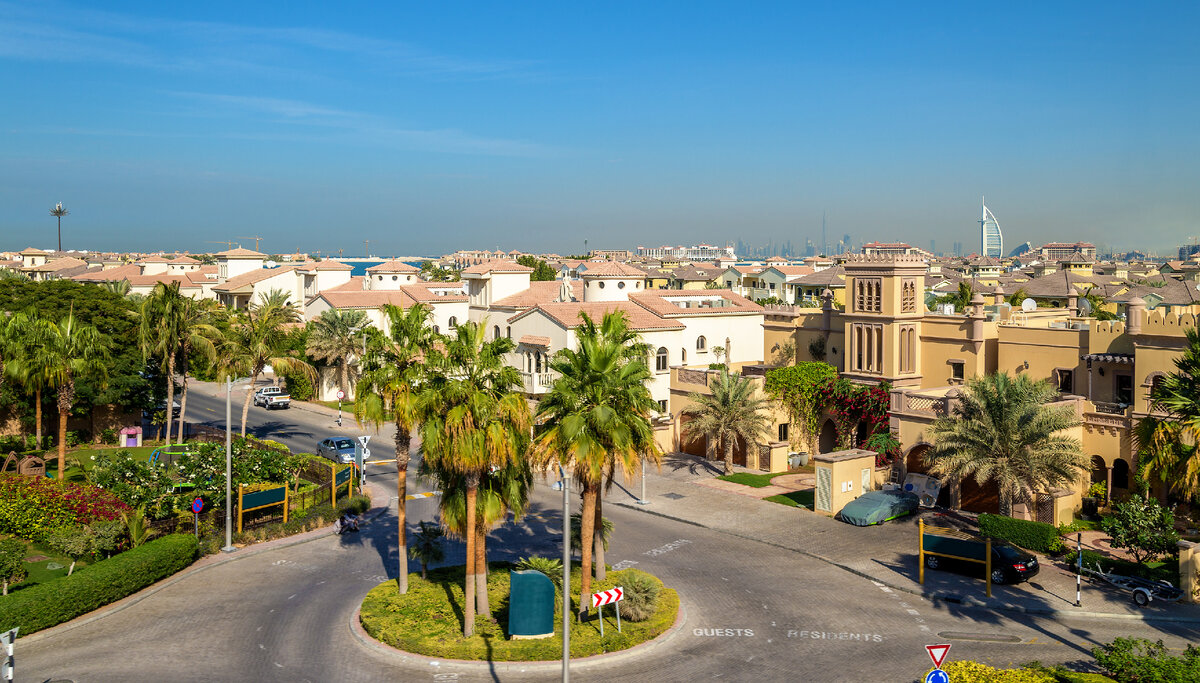 Дома на острове Palm Jumeirah в Дубае