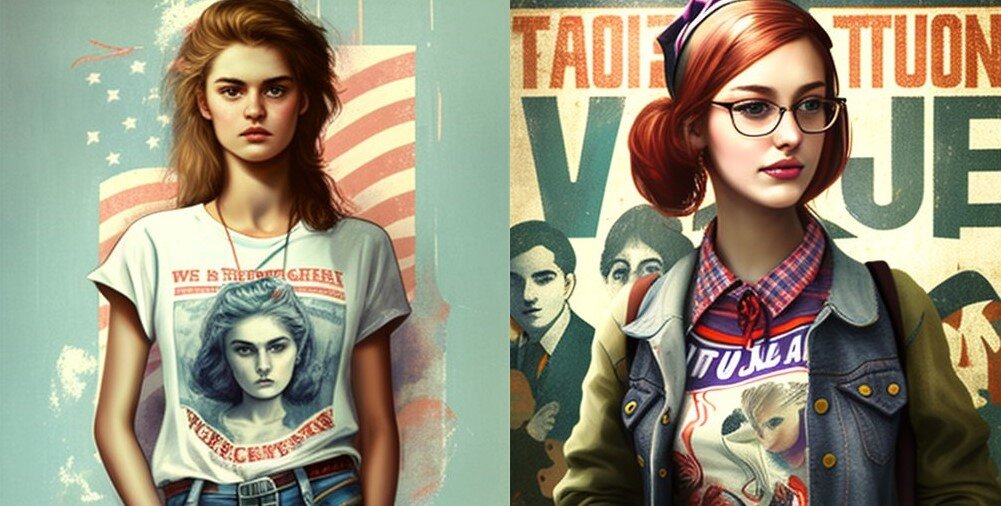 Иллюстрация создана нейросетью по запросу: "Создай реалистичную иллюстрацию к теме "Молодёжная мода и политика"". Права ИИ и Герман Берг