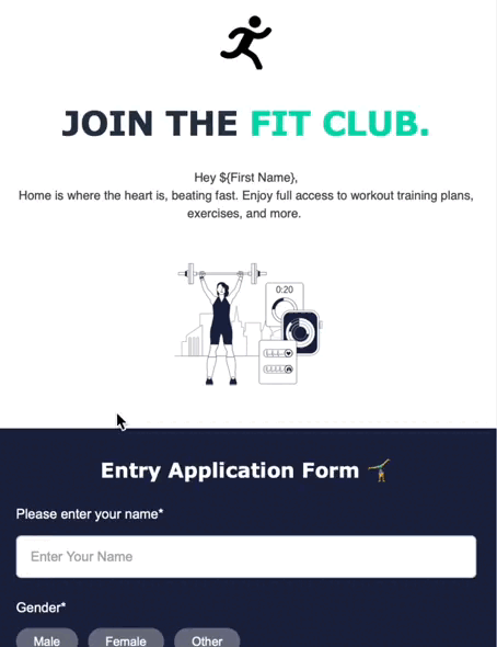 Пример заявки на встречу