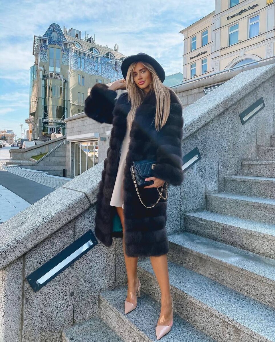 Шуба из меха соболя 