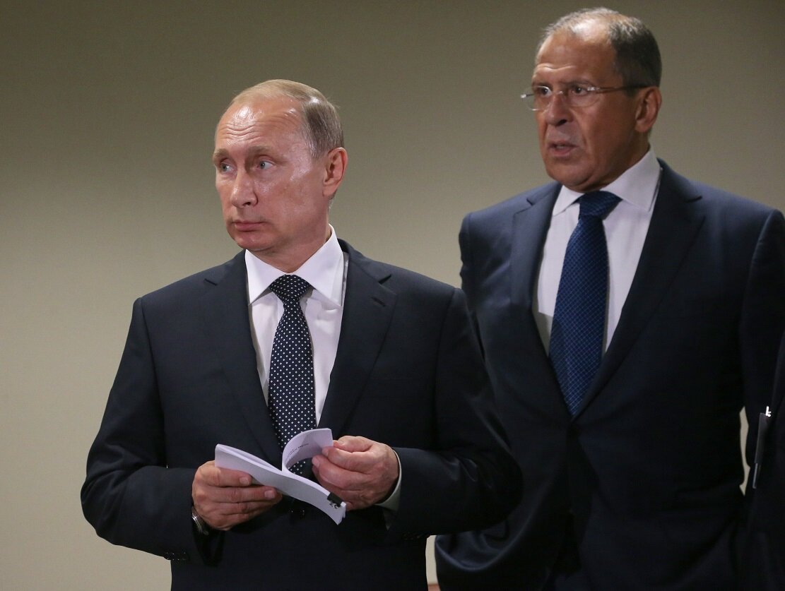 Президент России Владимир Путин и глава МИД РФ Сергей Лавров. Фото из открытых источников сети Интернета.